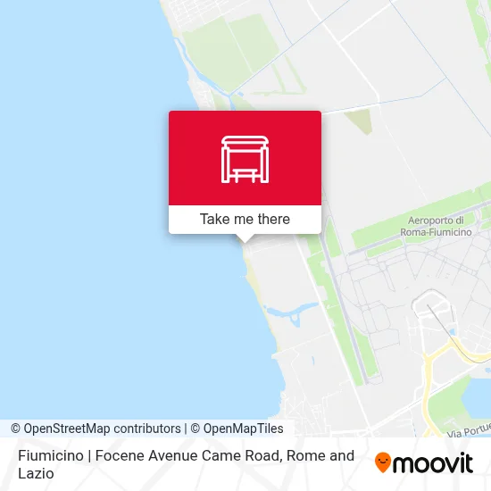 Fiumicino | Focene Avenue Came Road map