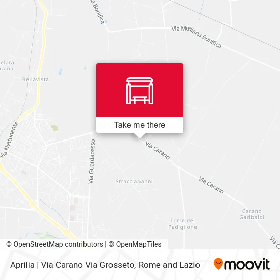 Aprilia | Carano Street Grosseto Street map