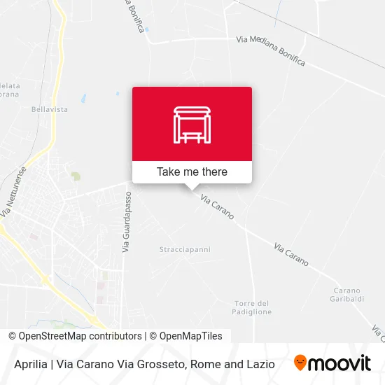 Aprilia | Carano Street Grosseto Street map