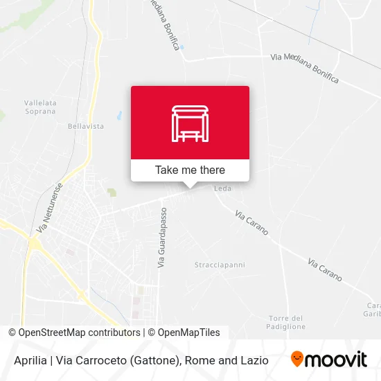 Aprilia | Carroceto Road (Gattone) map