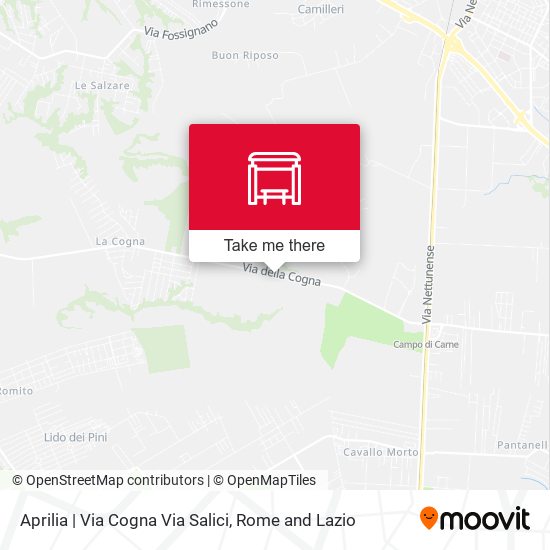 Aprilia | Via Cogna Via Salici map