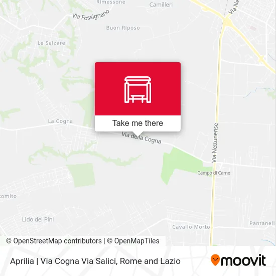 Aprilia | Cogna Street Salici Street map