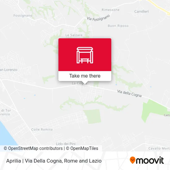 Aprilia | Della Cogna Street map