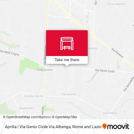 Aprilia | Via Genio Civile Via Albenga map