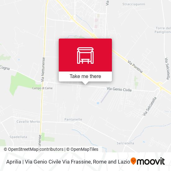 Aprilia | Via Genio Civile Via Frassine map