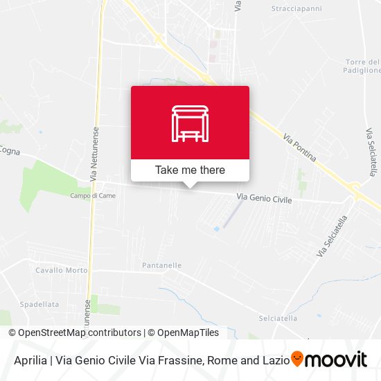Aprilia | Via Genio Civile Via Frassine map