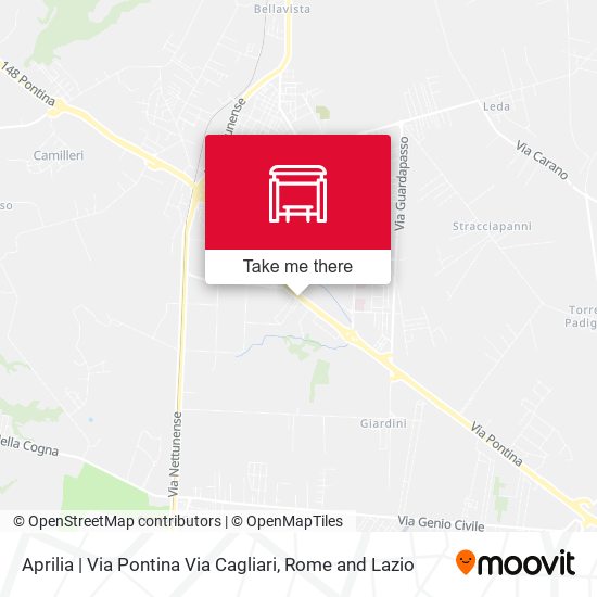 Aprilia | Via Pontina Via Cagliari map