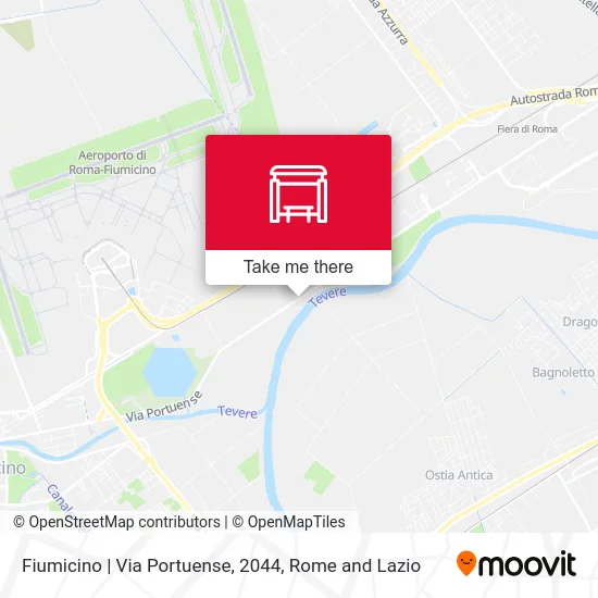Fiumicino | Portuense Street, 2044 map