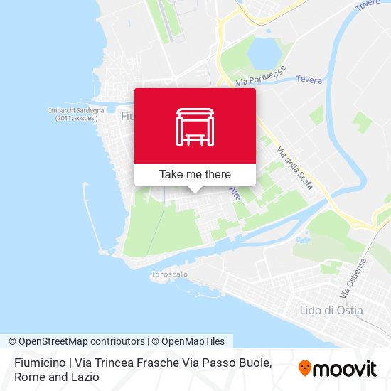 Fiumicino | Via Trincea Frasche Via Passo Buole map