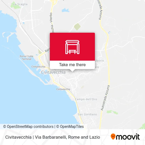 Civitavecchia | Barbaranelli Street map