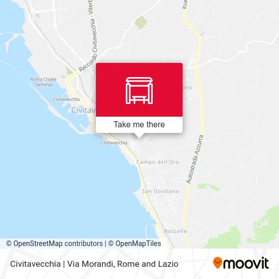 Civitavecchia | Via Morandi map
