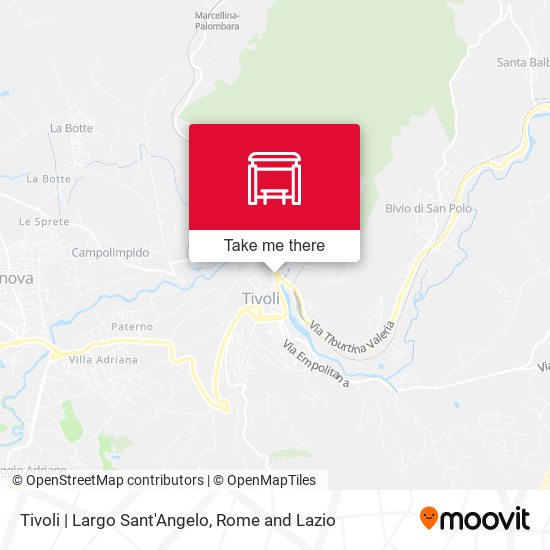Tivoli | Largo Sant'Angelo map