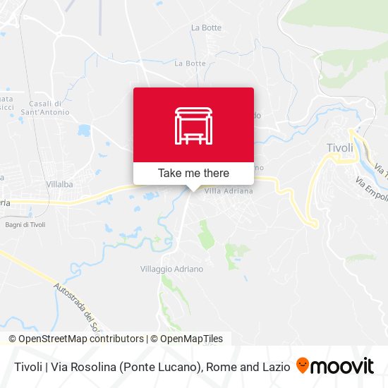 Tivoli | Via Rosolina (Ponte Lucano) map