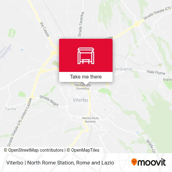 Viterbo | North Rome Station map