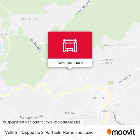 Velletri | Ospedale S. Raffaele map