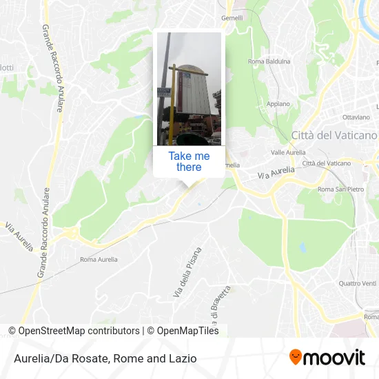 Aurelia/Da Rosate map