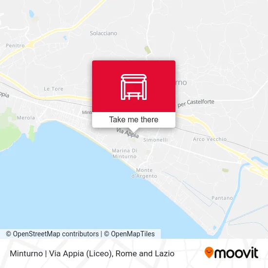 Minturno Via Appia (High School) map