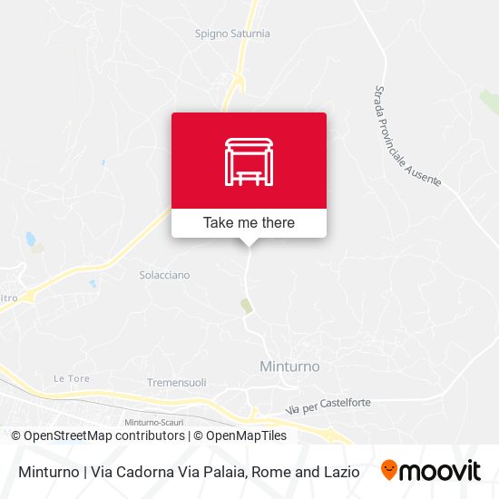 Minturno | Via Cadorna Via Palaia map
