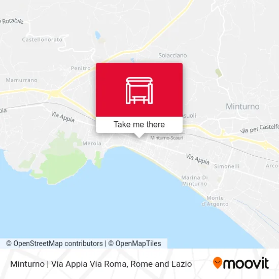 Minturno | Appian Way Rome Street map