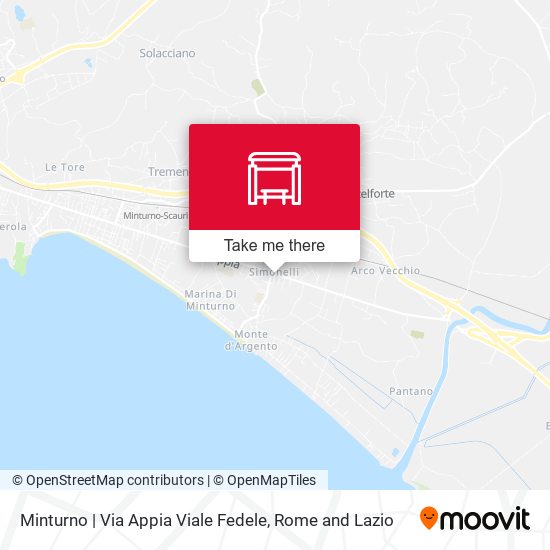 Minturno | Via Appia Viale Fedele map