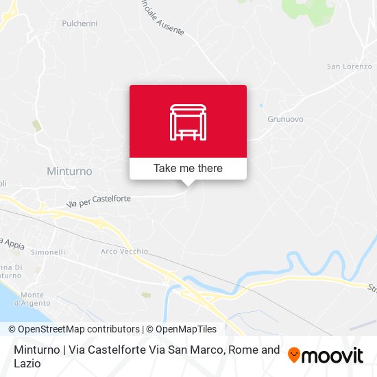 Minturno | Via Castelforte Via San Marco map