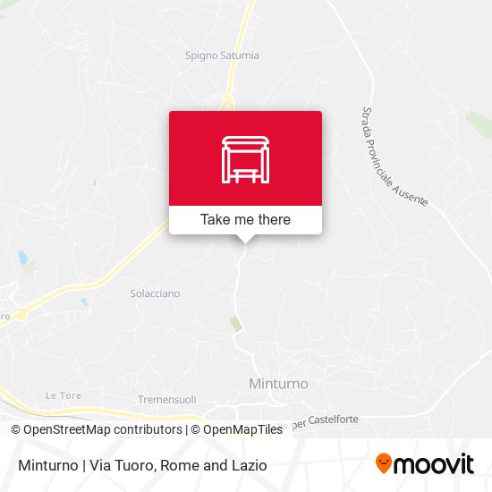 Minturno | Via Tuoro map