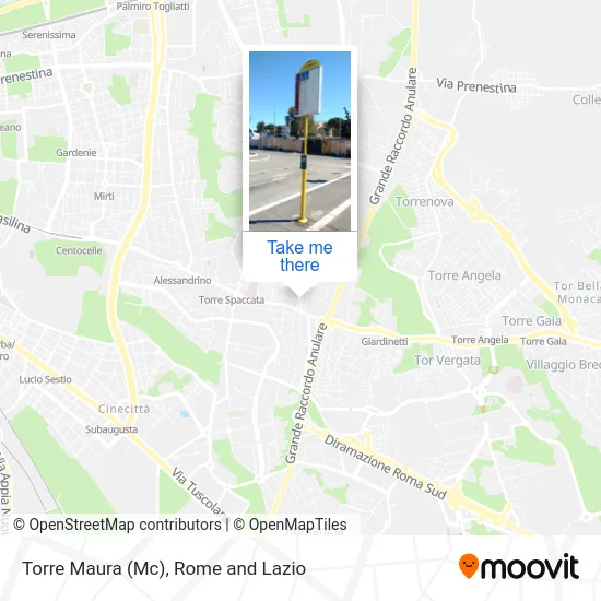 Torre Maura (Mc) map