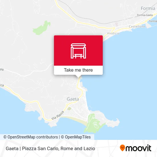 Gaeta | San Carlo Square map