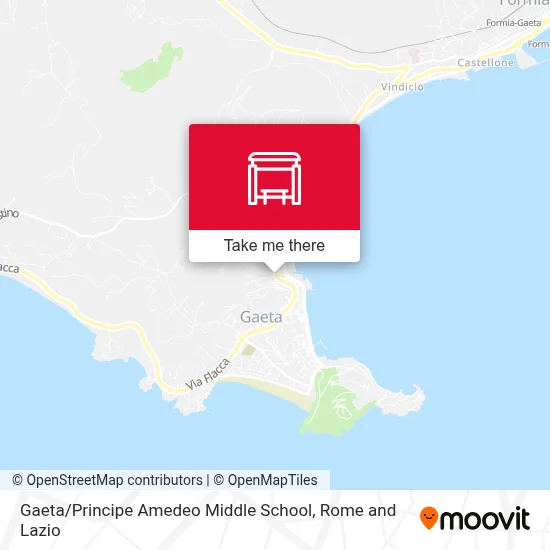 Gaeta / Principe Amedeo Middle School map