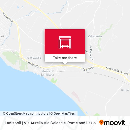 Ladispoli | Via Aurelia Via Galassie map