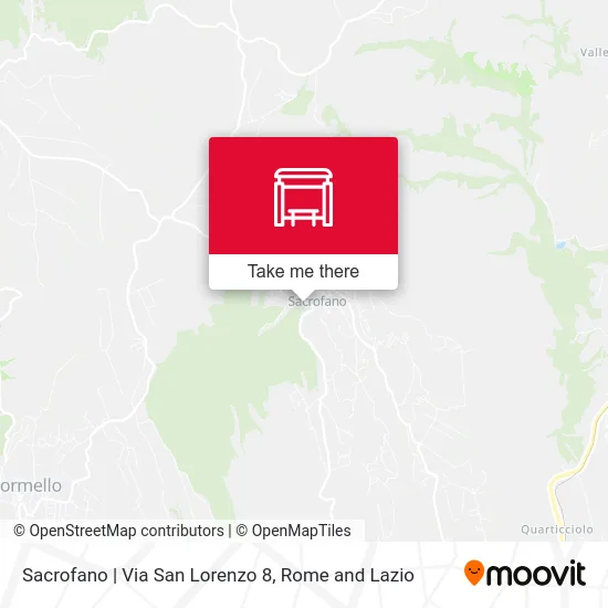 Sacrofano | San Lorenzo Street 8 map
