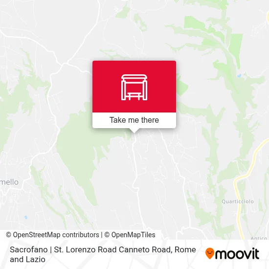 Sacrofano | St. Lorenzo Road Canneto Road map