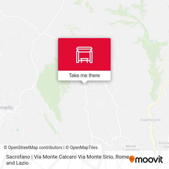 Sacrofano | Monte Calcaro Street Monte Sirio Street map