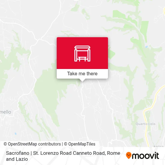Sacrofano | St. Lorenzo Road Canneto Road map