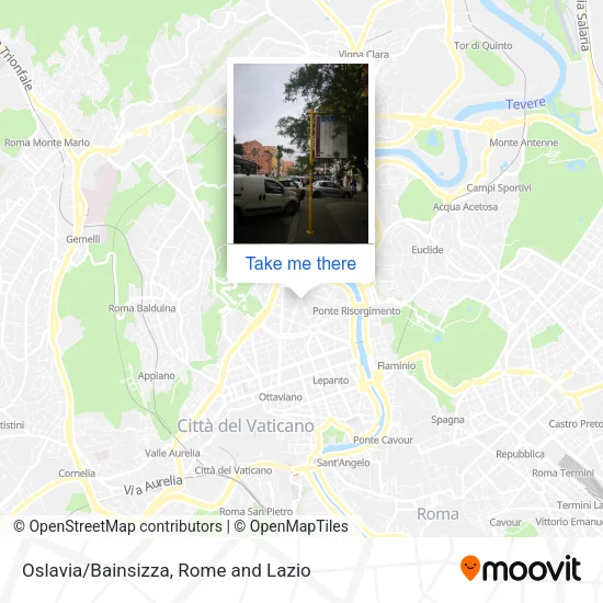 Oslavia/Bainsizza map