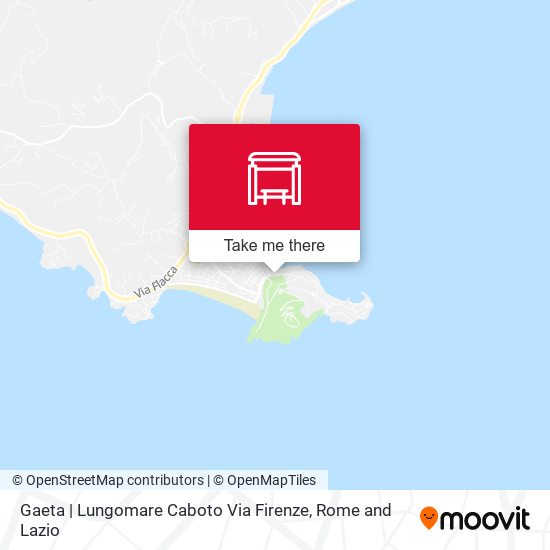 Gaeta | Lungomare Caboto Via Firenze map