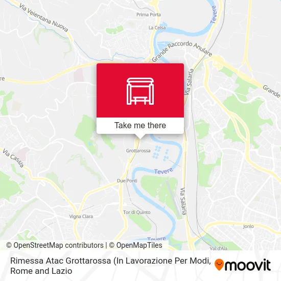 Grottarossa Bus Depot (Under Construction) map