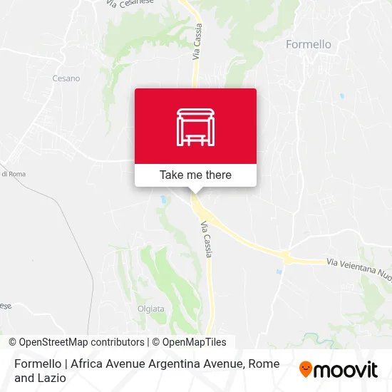Formello | Africa Avenue Argentina Avenue map