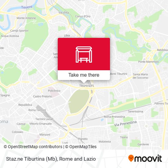 Staz.ne Tiburtina (Mb) map