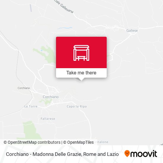 Corchiano - Madonna Delle Grazie map
