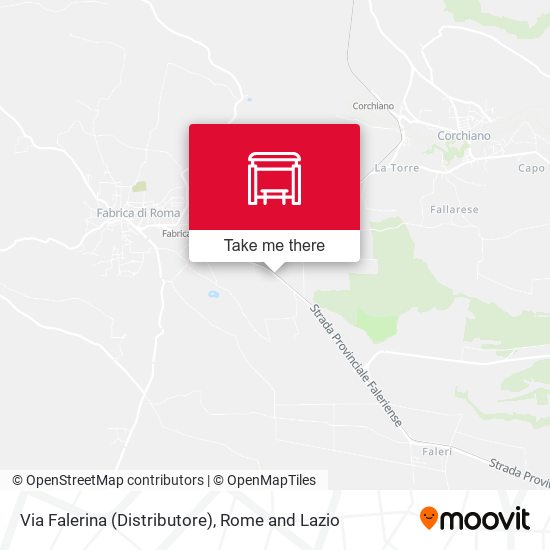 Via Falerina (Distributore) map