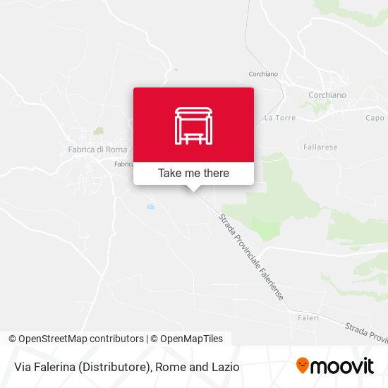 Via Falerina (Distributore) map