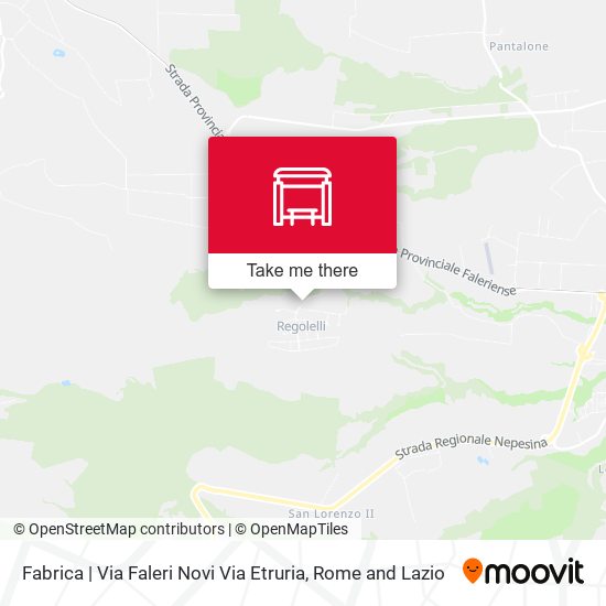 Fabrica | Via Faleri Novi Via Etruria map
