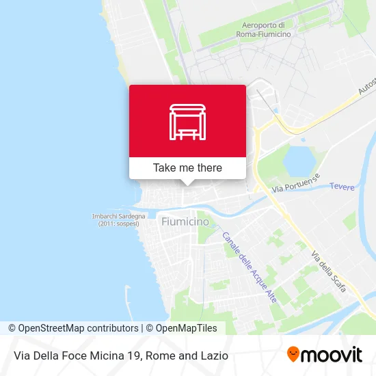 Foce Micina Street 19 map