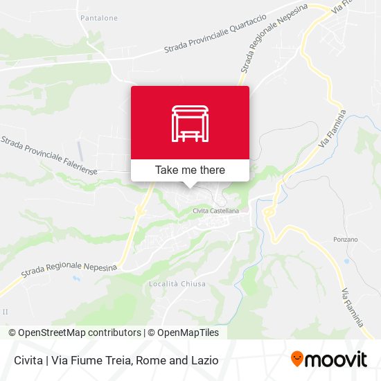 Civita | Via Fiume Treia map