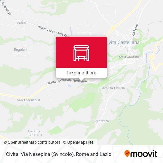 Civita| Via Nesepina (Svincolo) map