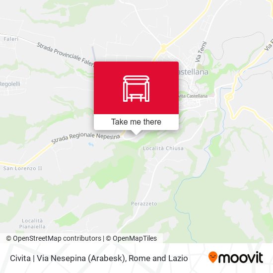 Civita | Via Nesepina (Arabesk) map
