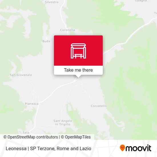 Leonessa | SP Terzone map