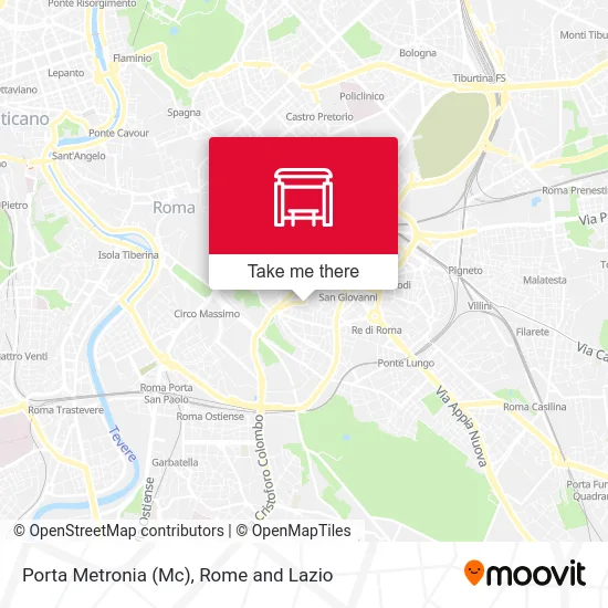 Porta Metronia (Mc) map