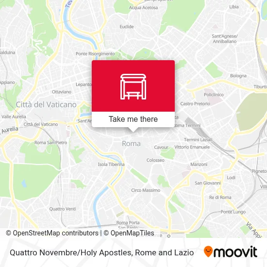 Quattro Novembre/Holy Apostles map